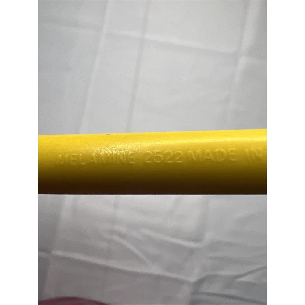 Vintage Royal Danish Melamine 2522 Yellow Long Handle Mixing Spoon